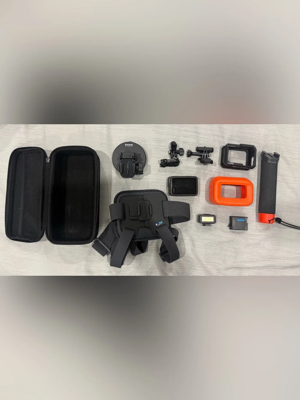 GoPro Black Accessory Set with Orange Float Handle